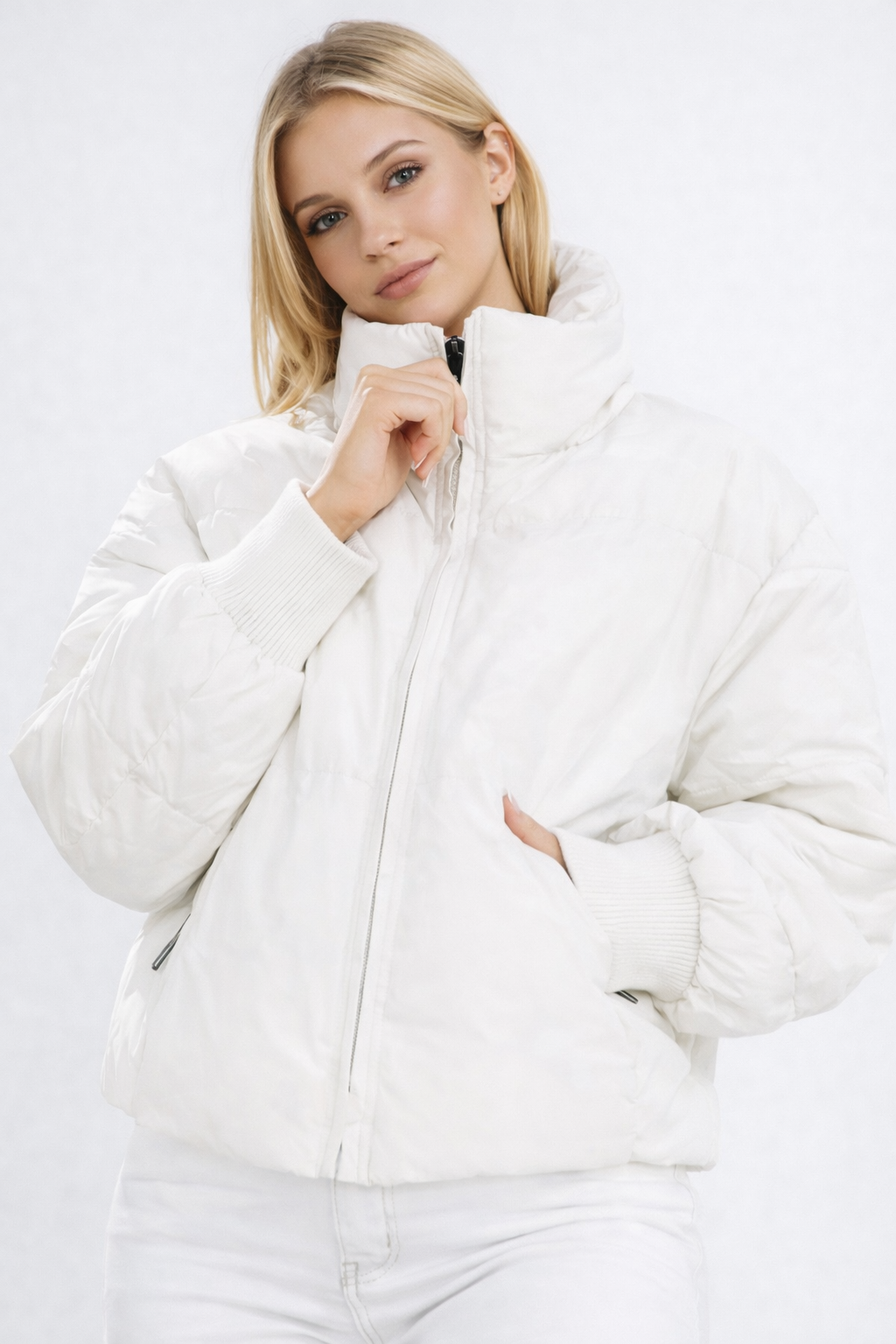 Nadia | Herfst/Winter – Lichtgewicht Warmte – Cropped Puffer Jacket