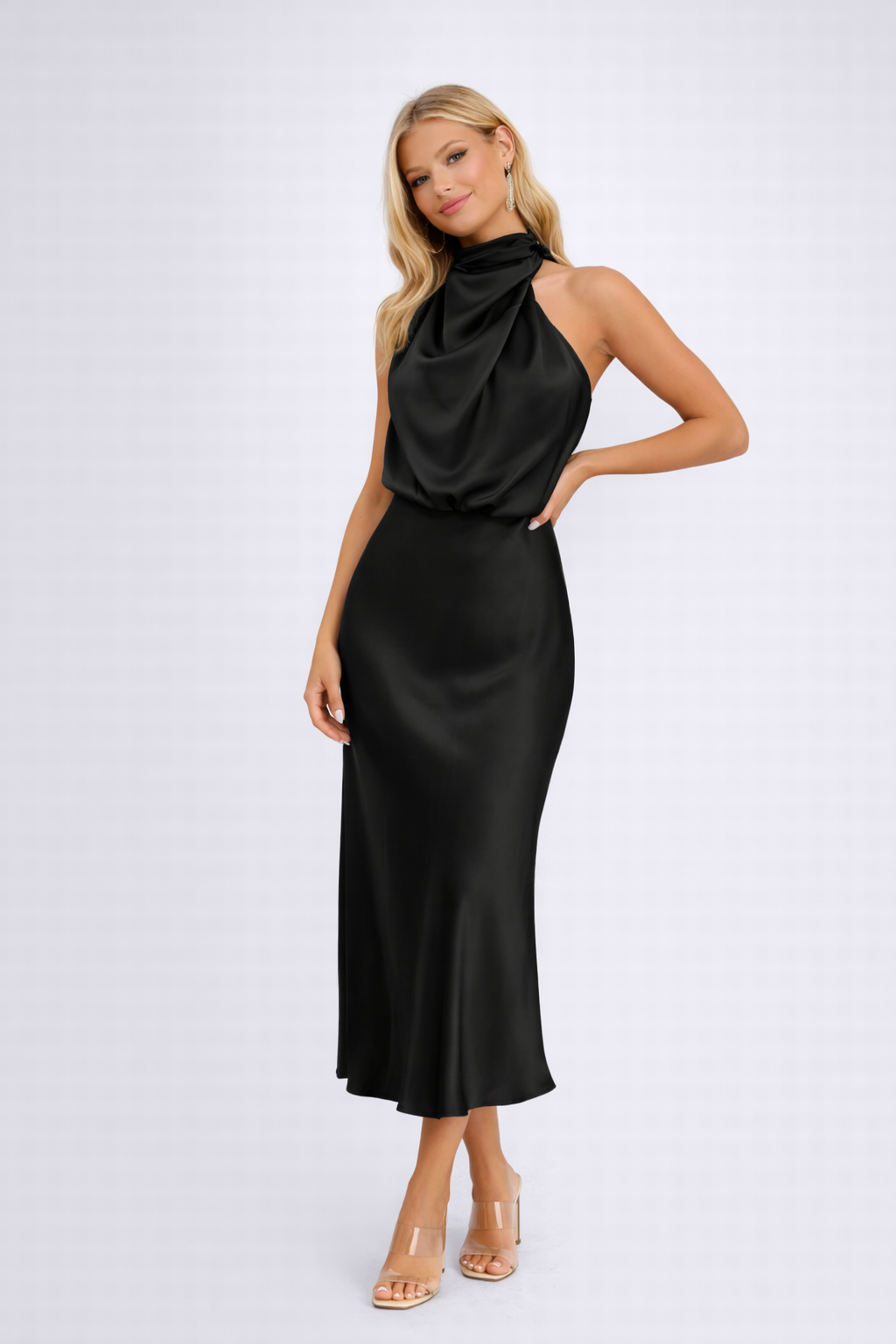 Rosalie | Feestelijk – Zacht & Ademend – Midi Jurk