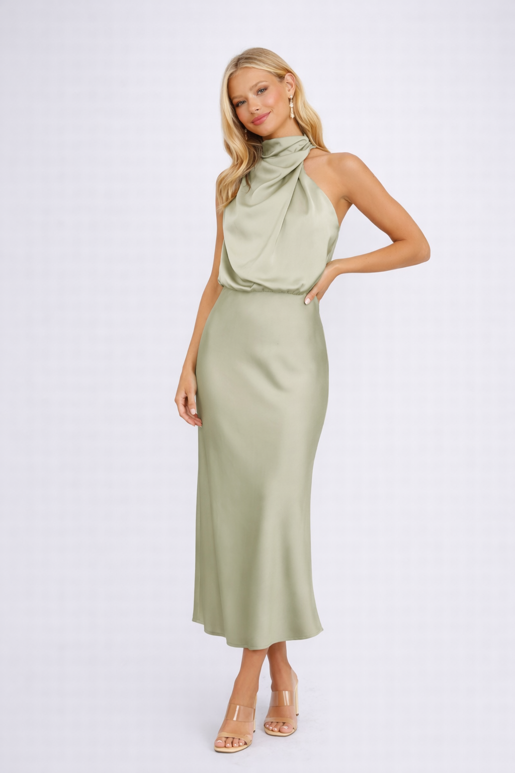 Rosalie | Feestelijk – Zacht & Ademend – Midi Jurk