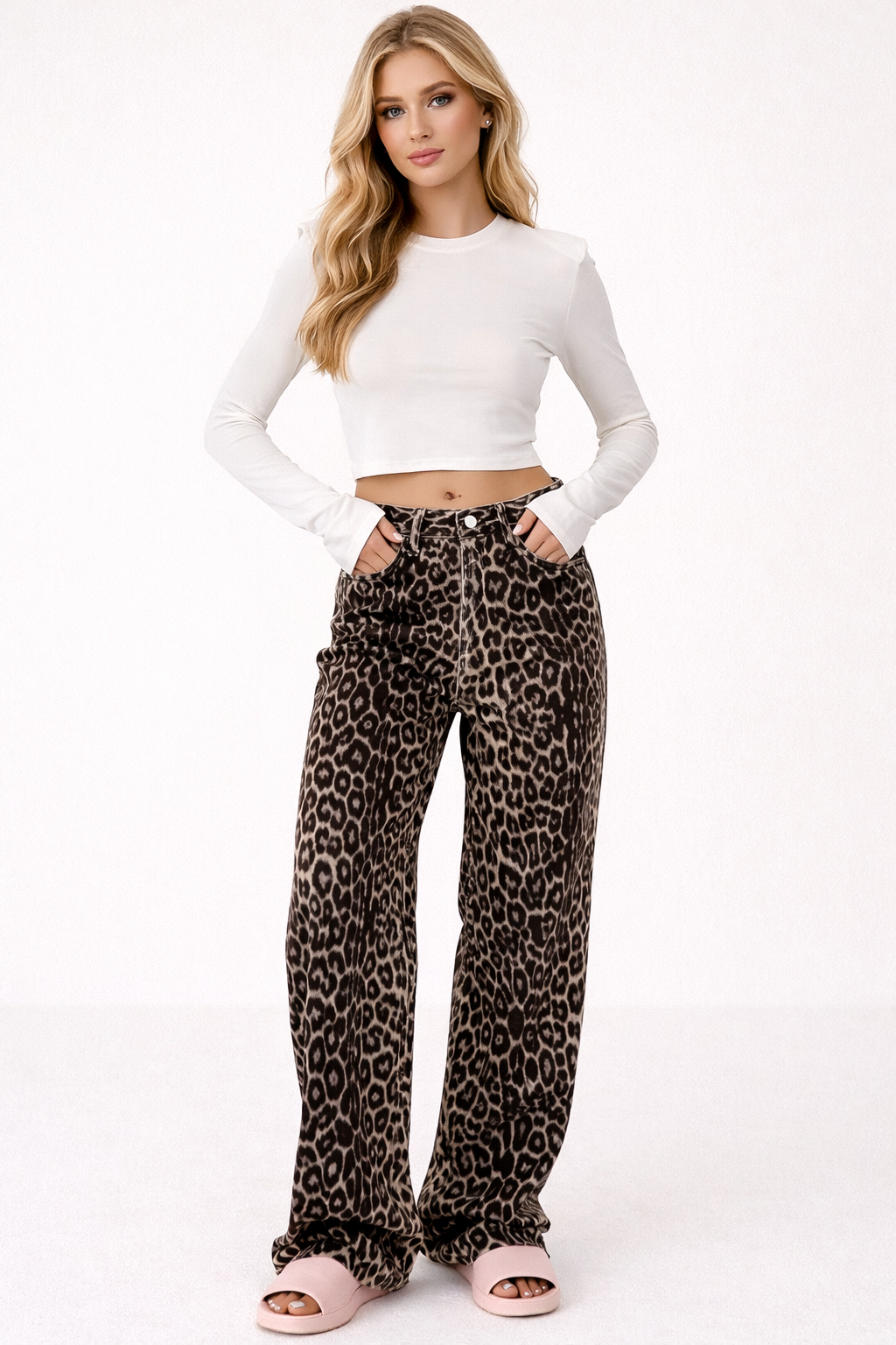Naomi Brooks | Leopard Wide Leg Pants | Geeft elke outfit een krachtige en zelfverzekerde uitstraling