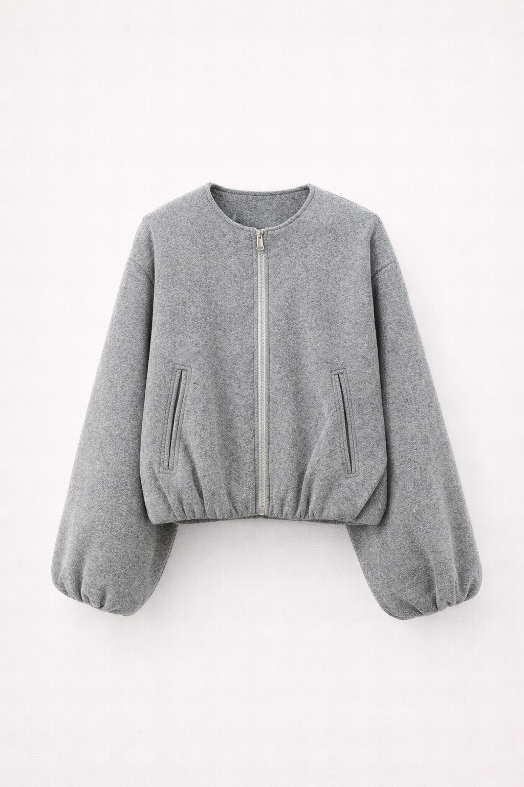 Mila Anderson | Cropped Zip Jacket | Minimalistische comfort met een moderne, vrouwelijke twist