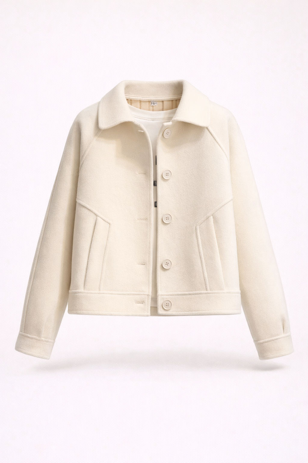 Madison Harper | Crème wolblend jacket | Omhuld in zachte luxe voel jij je moeiteloos stijlvol