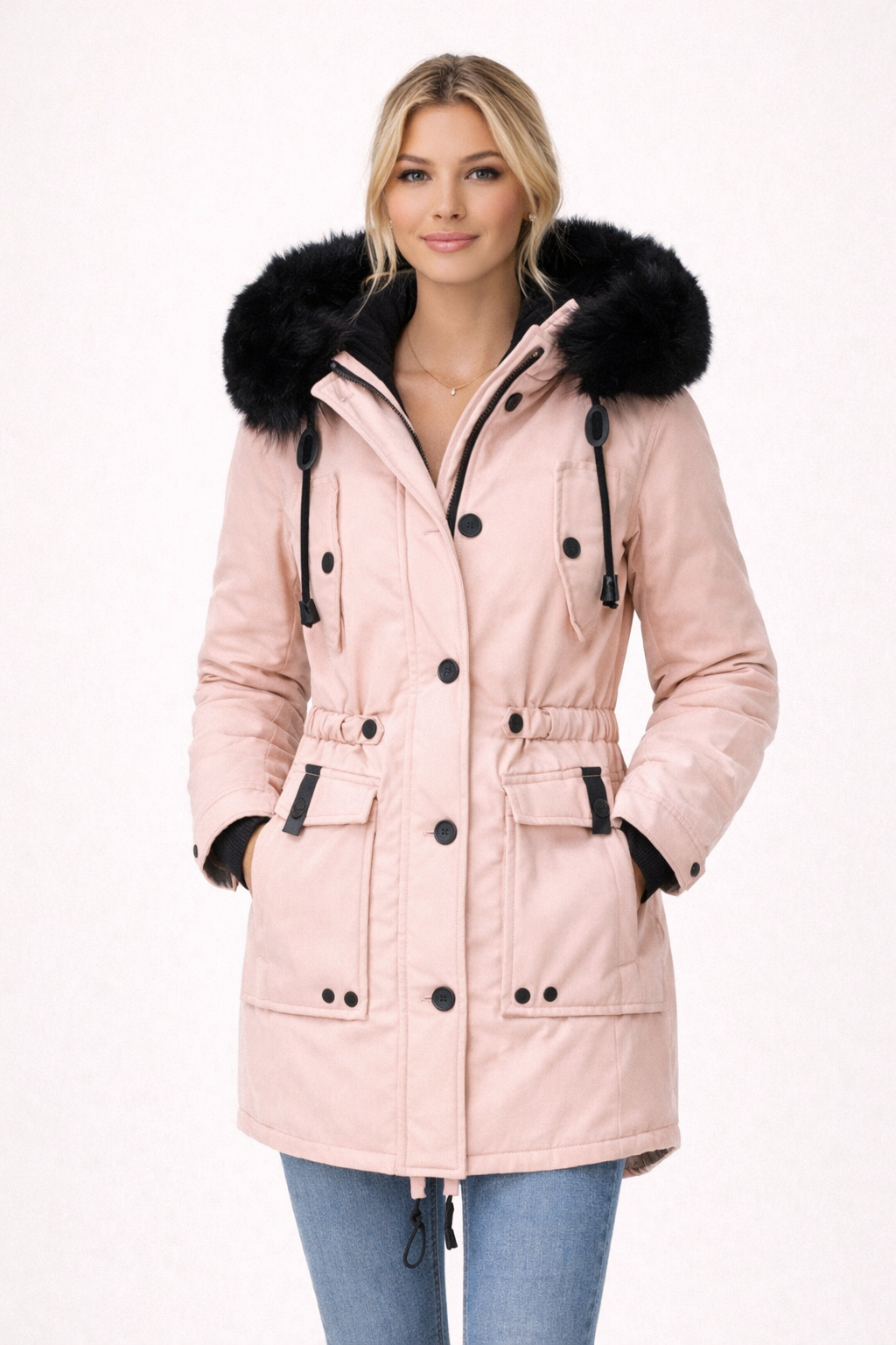 Emily Carter | Luxe Winterjas met Faux Fur | Voel je stijlvol beschermd tegen elke winterkou