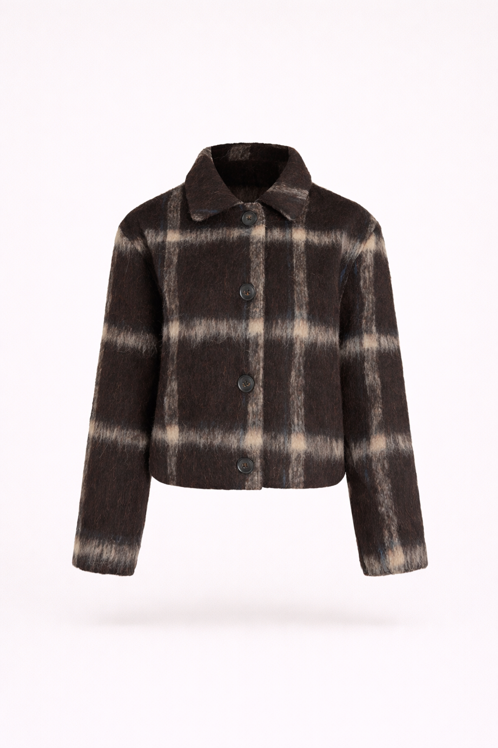 Madeline Brooks | Cropped Checkered Jacket | Tijdloze klasse met een moderne twist