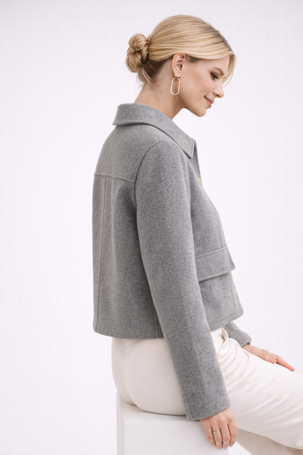 Frederick | Tijdloze Grijze Tussenjas