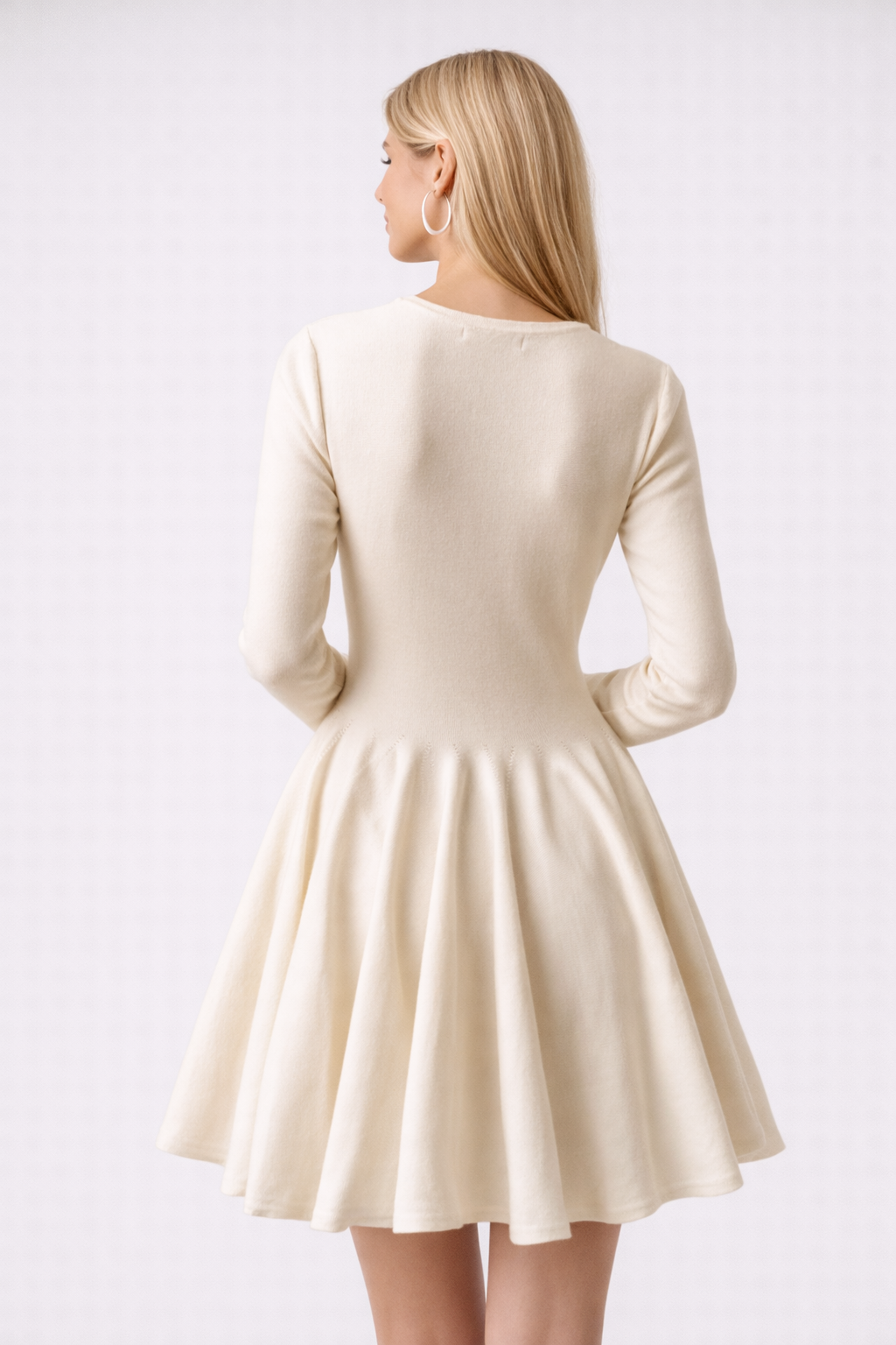 Sharina | Geplooide Fit-and-Flare Korte Jurk