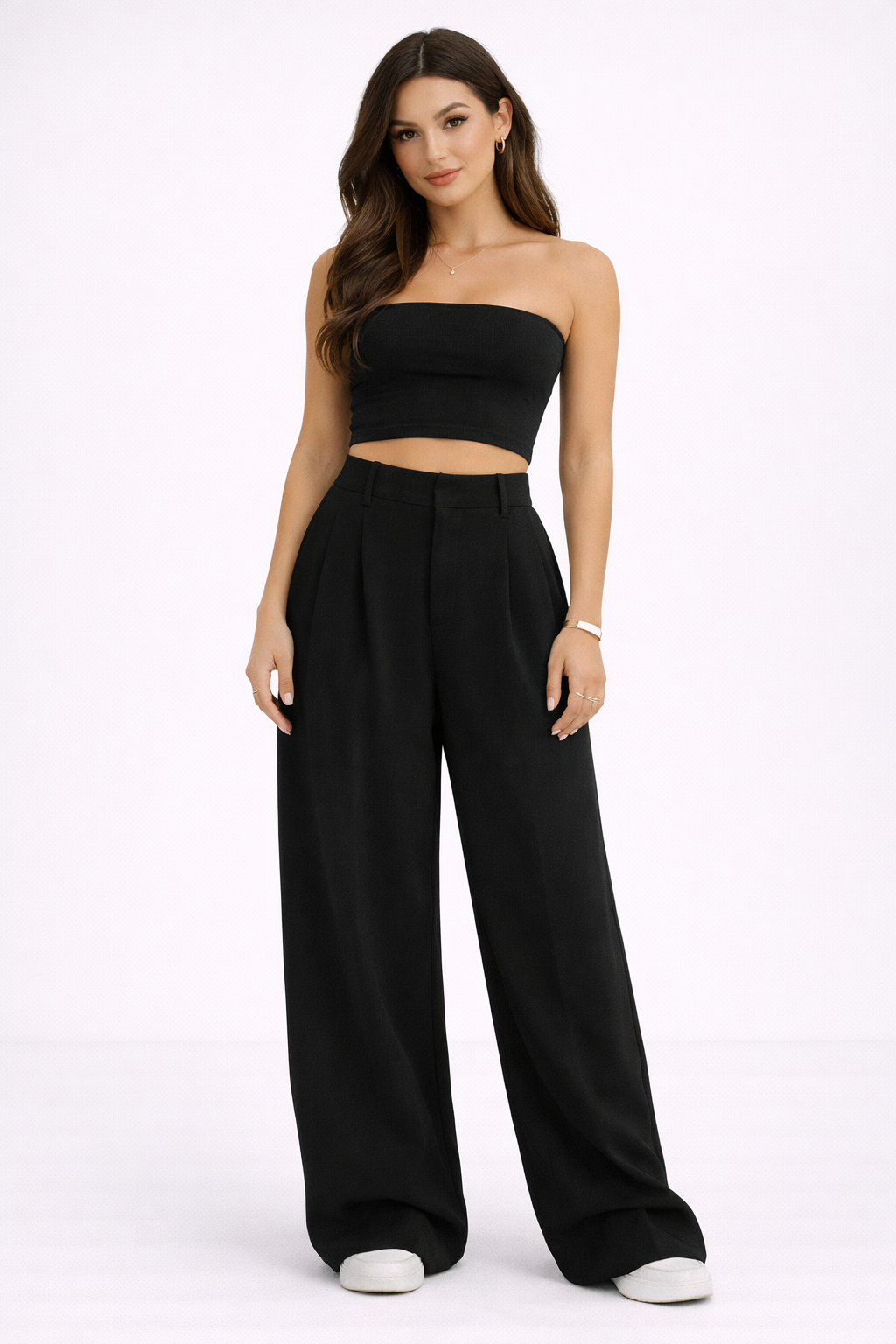 Winona | Luxe High Waist Palazzo Pantalon