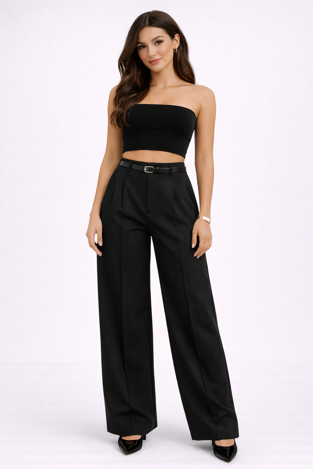 Diora | High Waist Straight Leg Broek