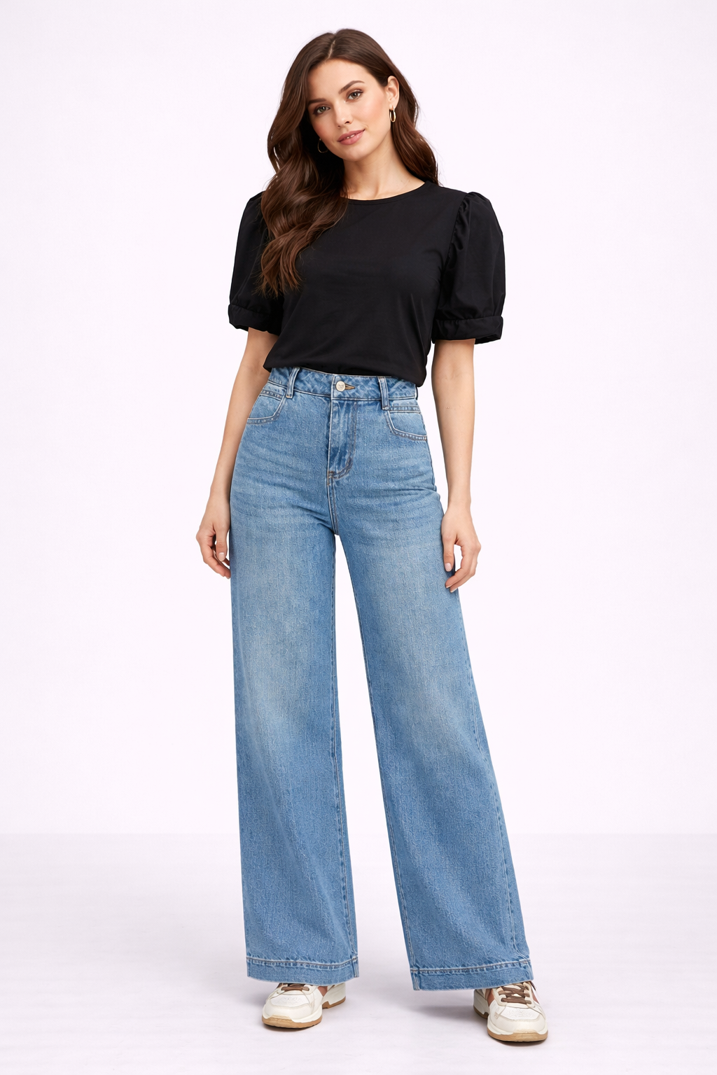 Bonnie | High Waist Wide Leg Jeans