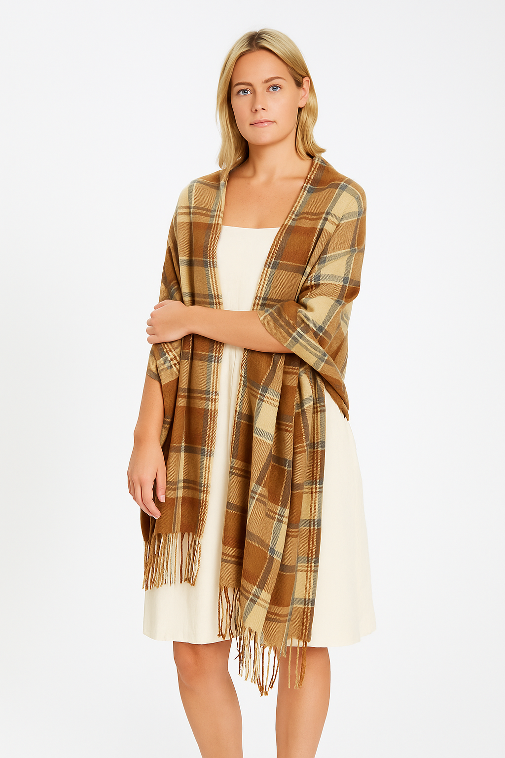 Valentina Russo | Winter Collection – Oversized Check Sjaal