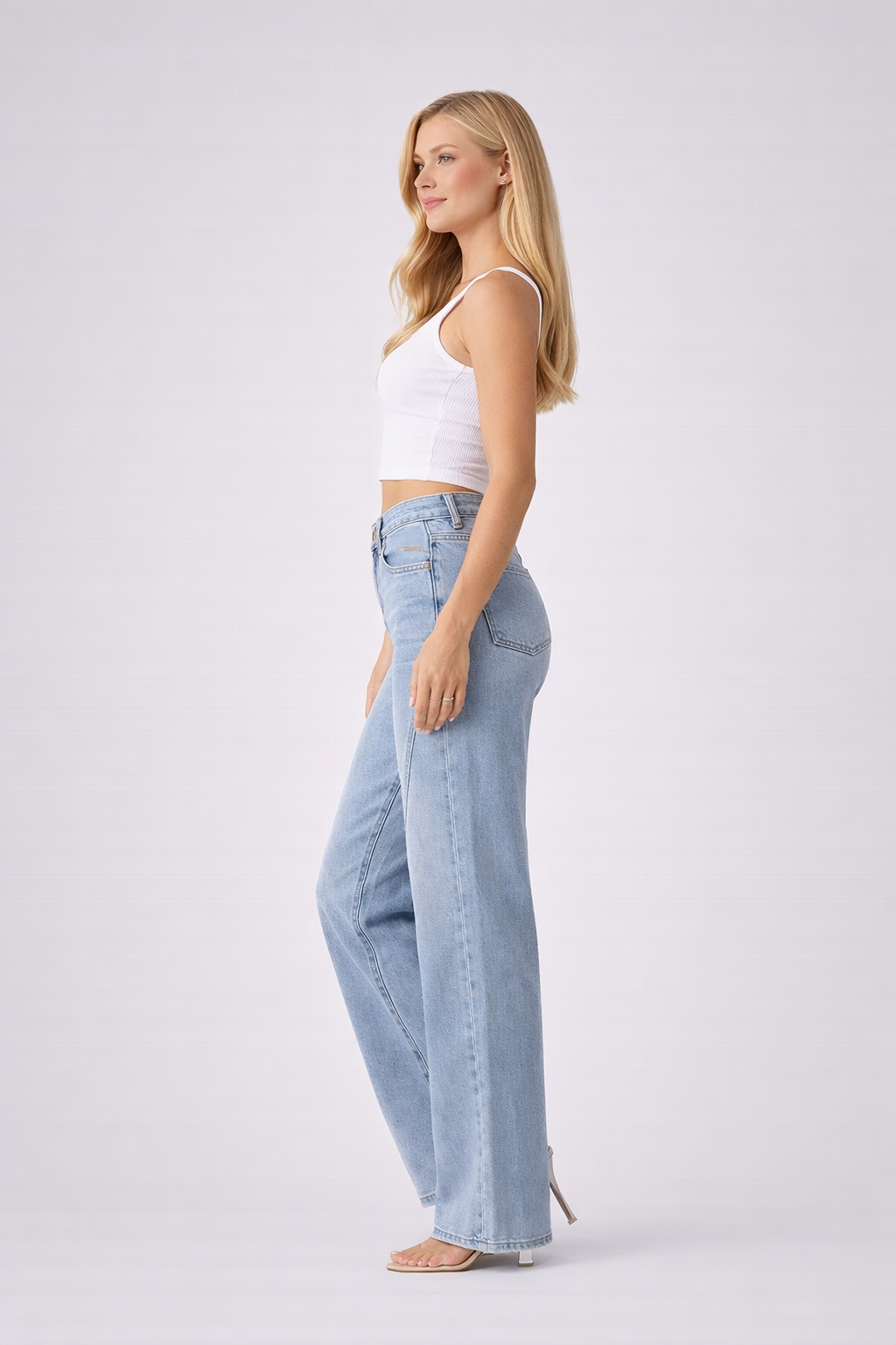 Katrina | High Waist Straight Leg Jeans