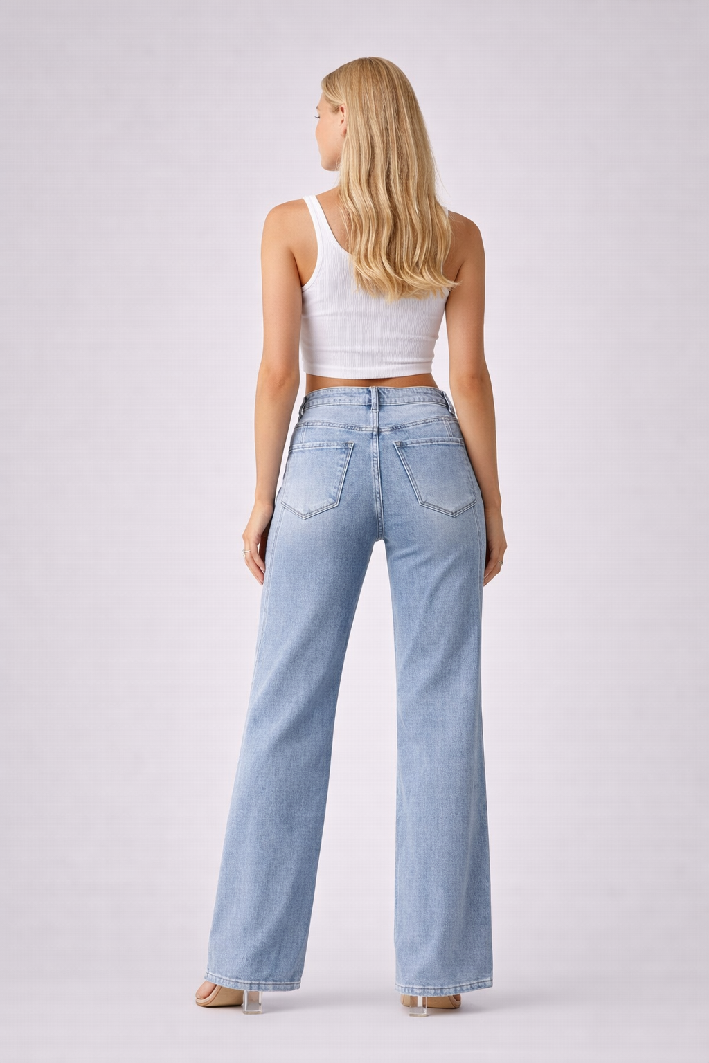 Katrina | High Waist Straight Leg Jeans