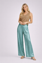 Canela | Metallic Wide Leg Broek