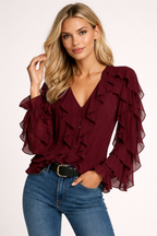 Wednesday | Gelaagde Ruffle Blouse
