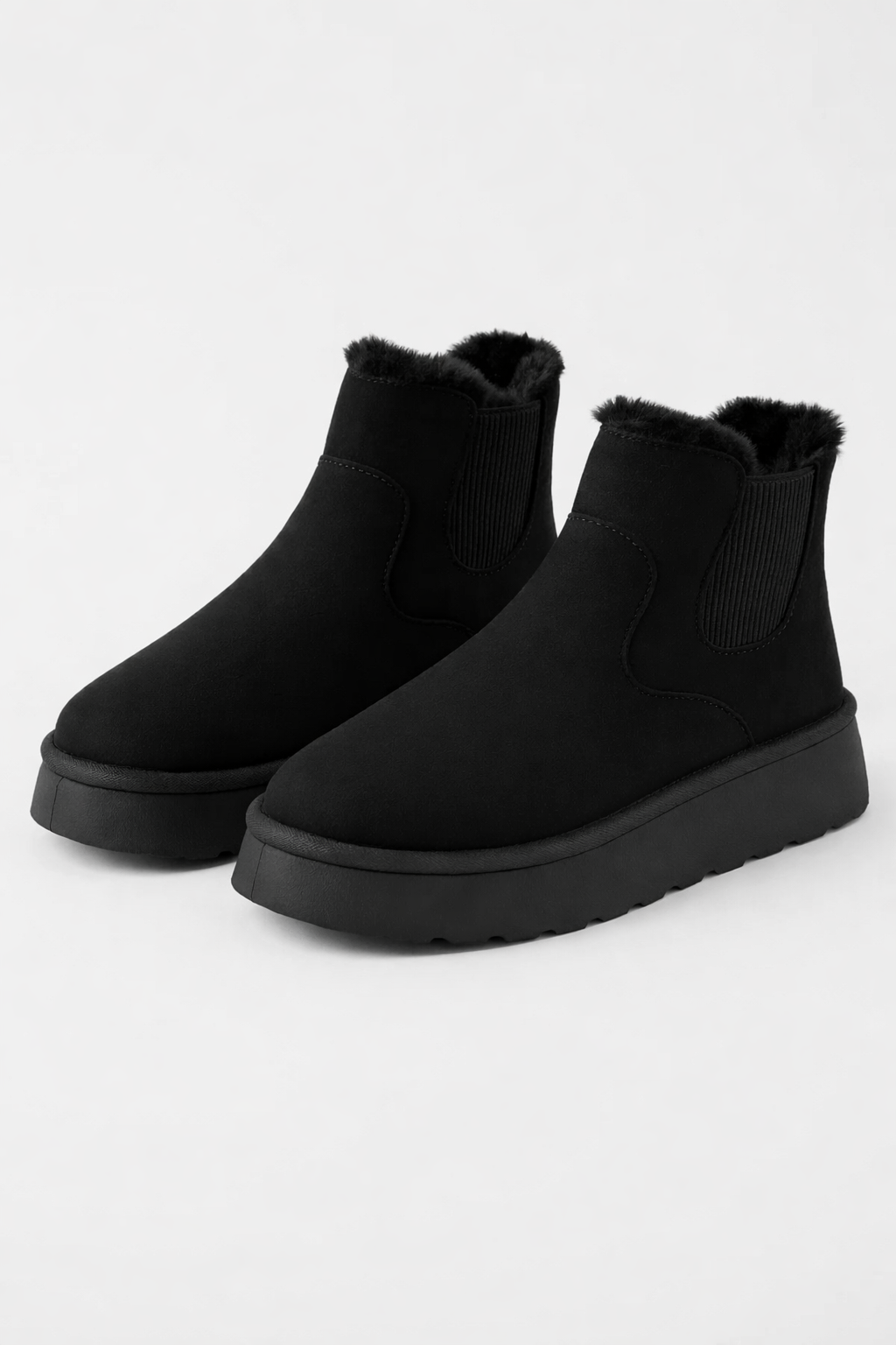 Anne | Platform Chelsea Boots in Crème
