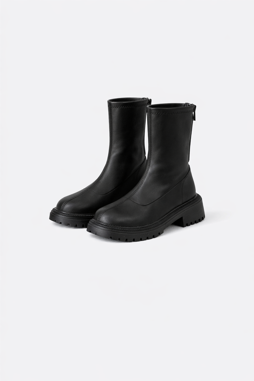 Katja | Minimalistische Mid Boots in Crème