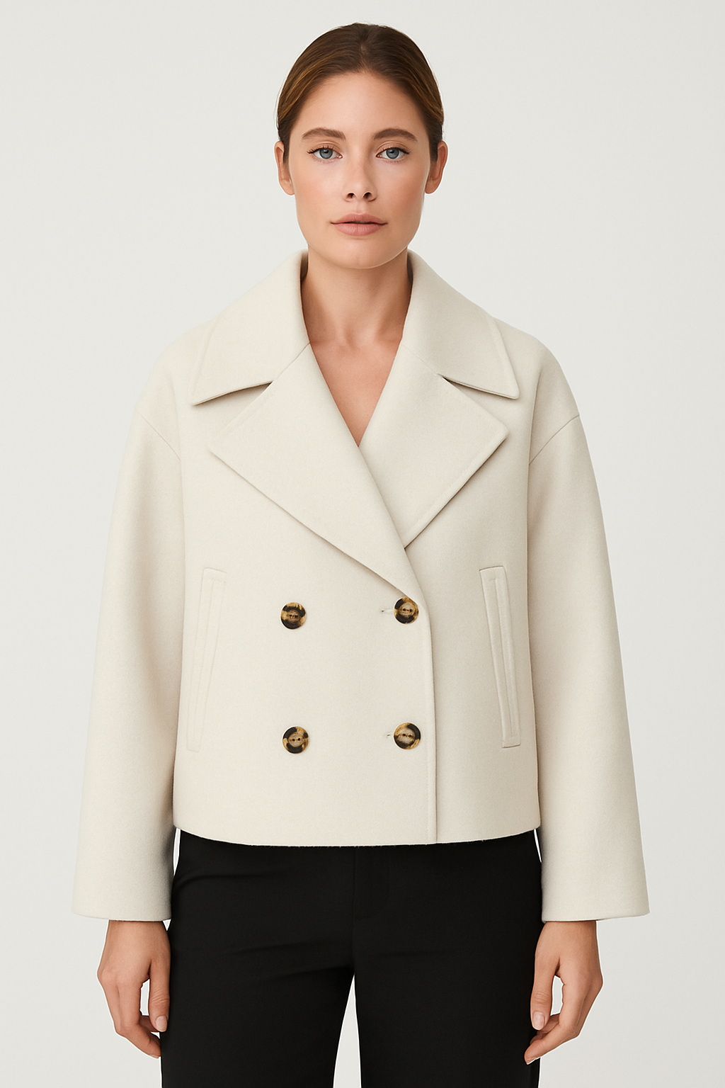 Marisol | Winterse Wolmix Cropped Coat