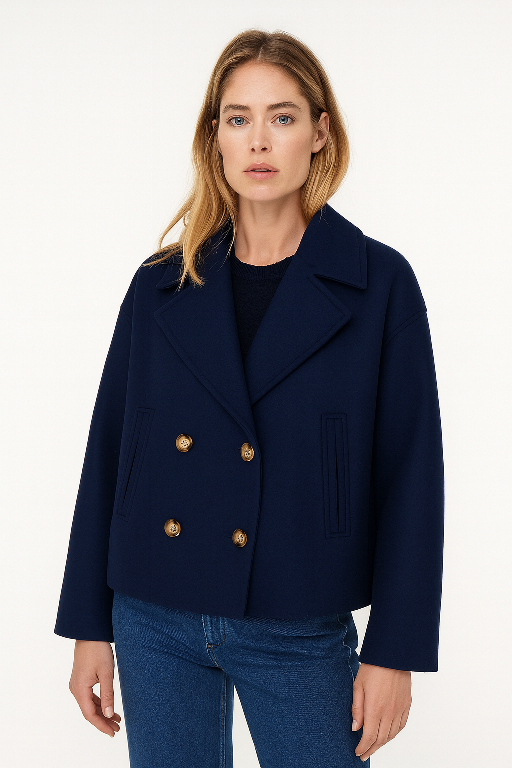 Marisol | Winterse Wolmix Cropped Coat