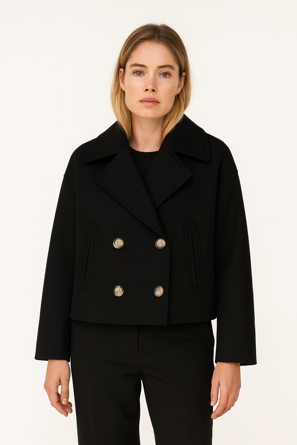 Marisol | Winterse Wolmix Cropped Coat