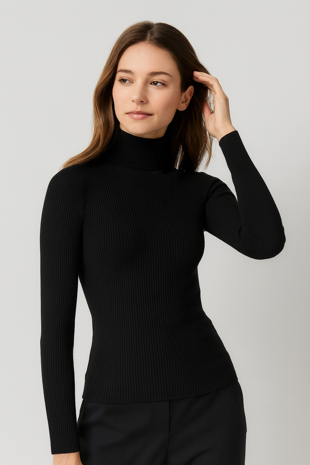 Elara | Warme Ribbed Turtleneck Knit