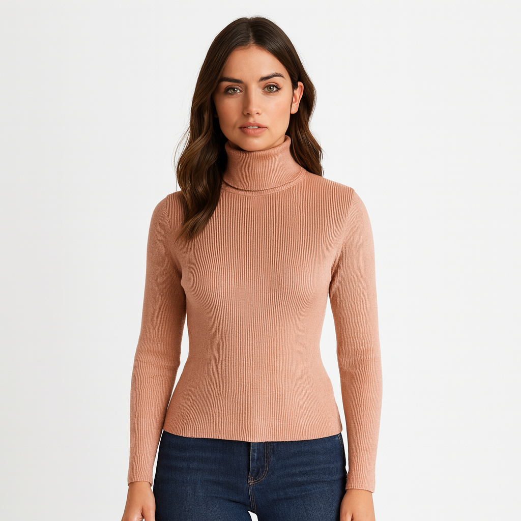 Elara | Warme Ribbed Turtleneck Knit