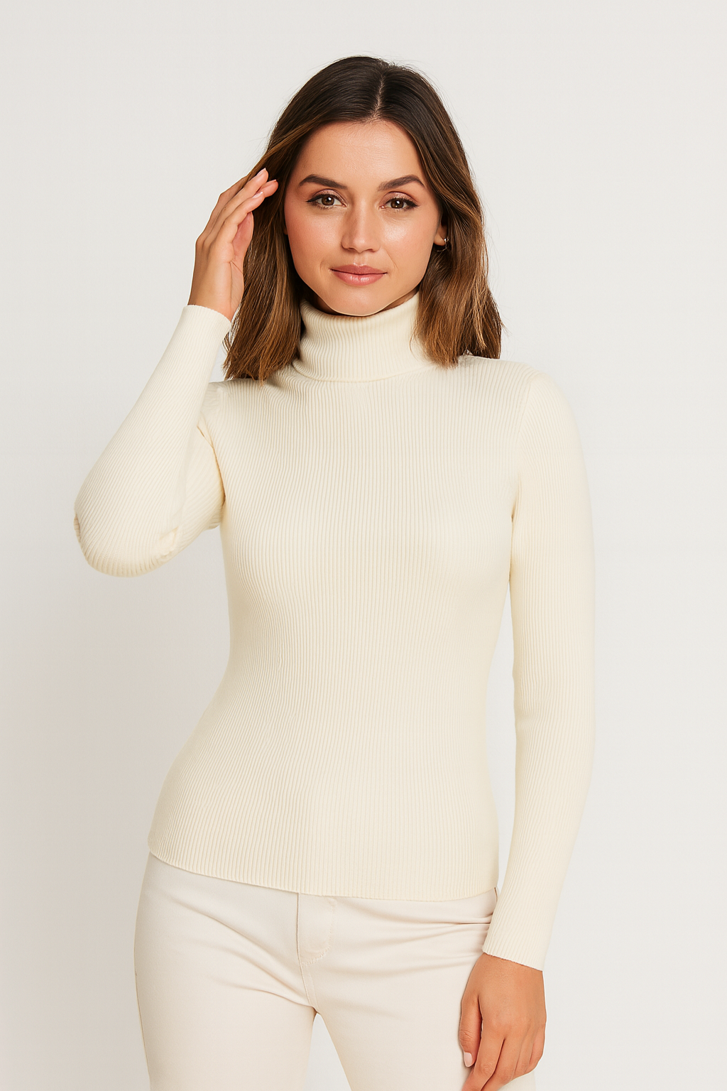 Elara | Warme Ribbed Turtleneck Knit
