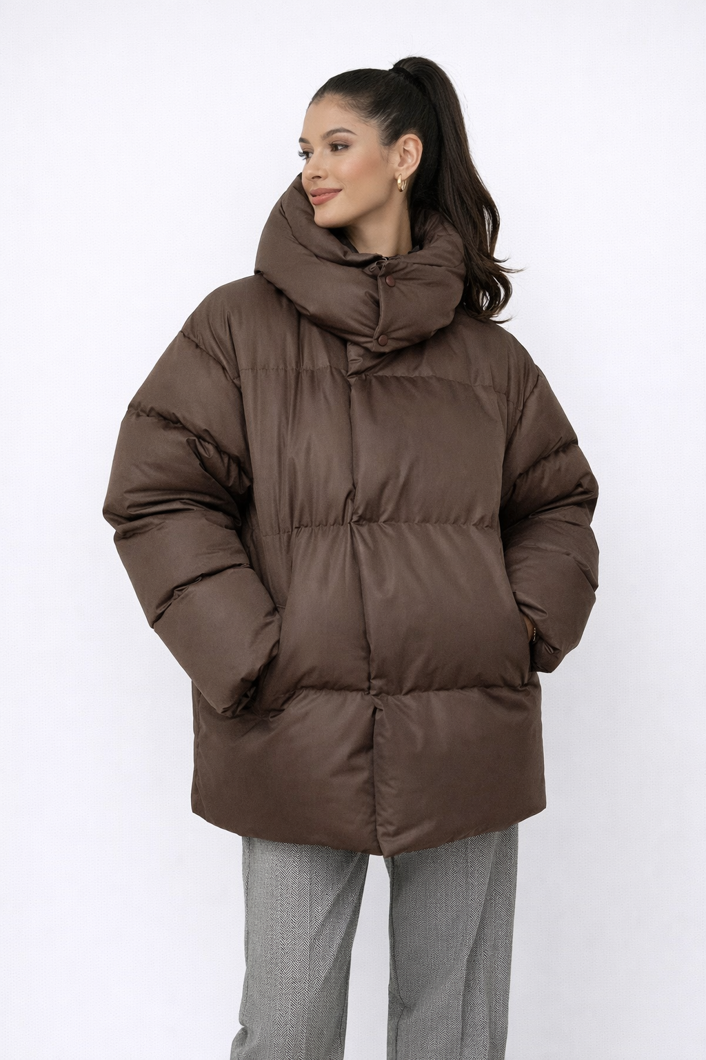 Stephanie | Winter Quilted Oversized Puffer Jacket