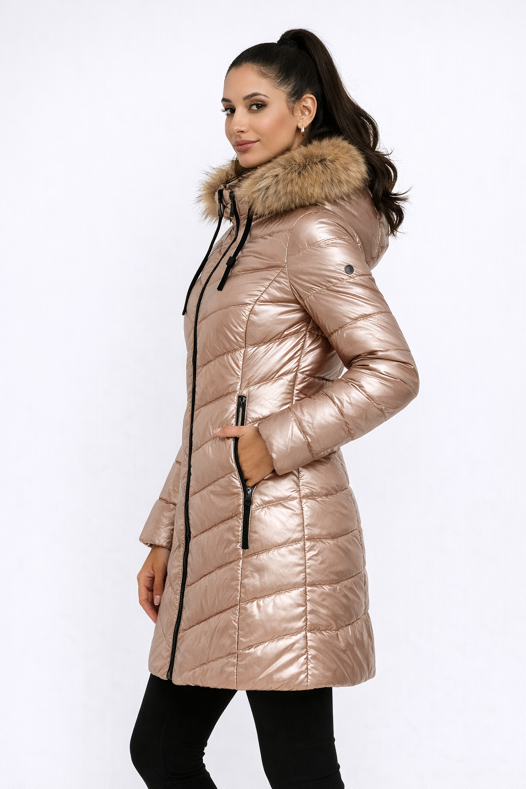 Felicity | Luxe Glans Quilted Winter Coat