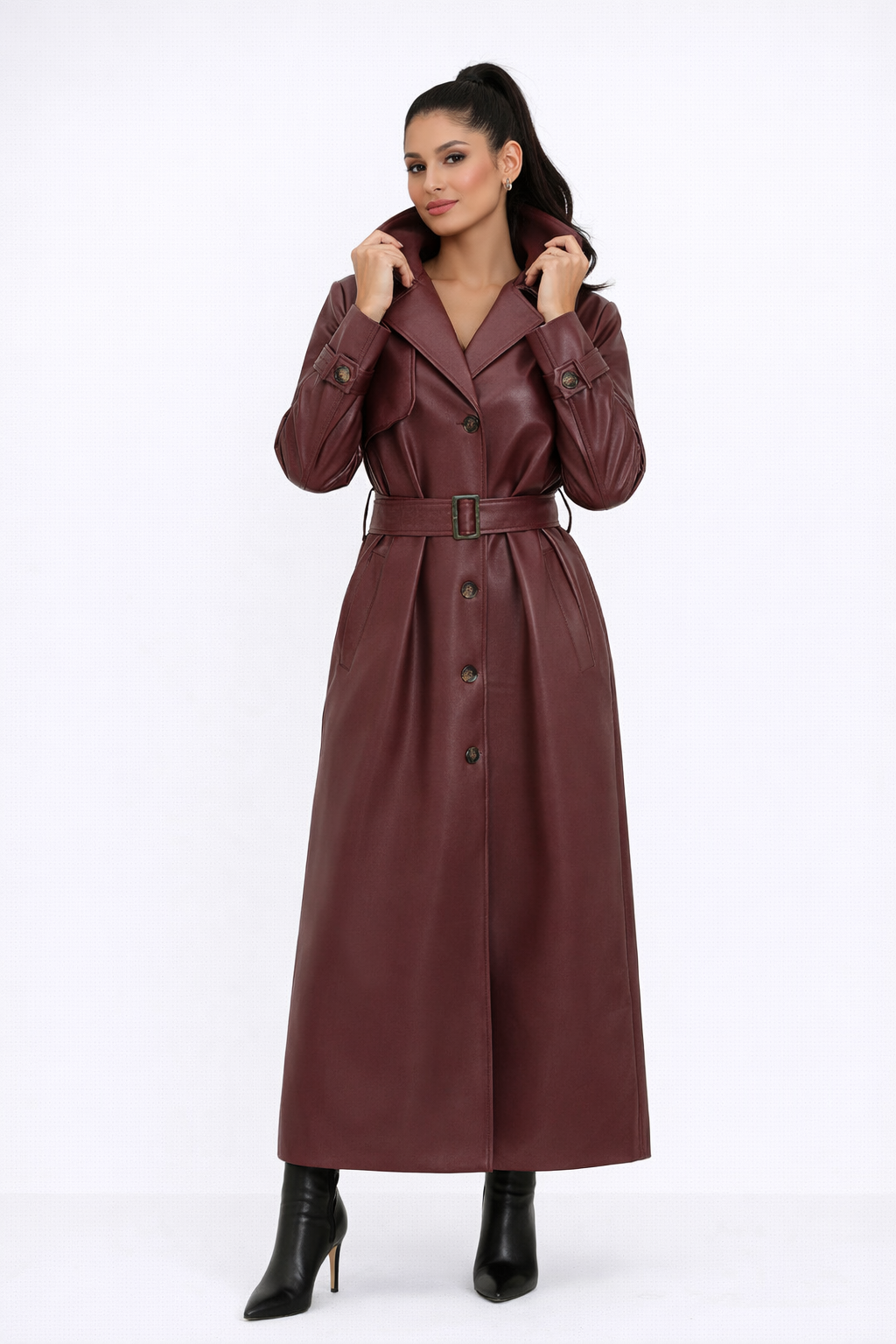 Francis | High-Gloss Statement Trench Coat
