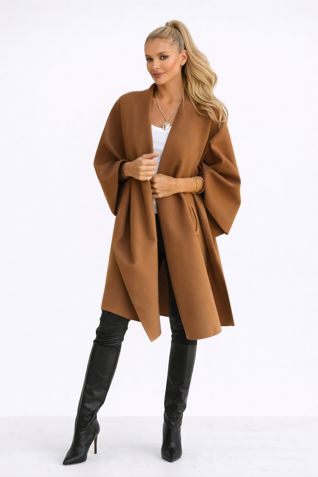 Delila | Soft Drape Oversized Cape Coat