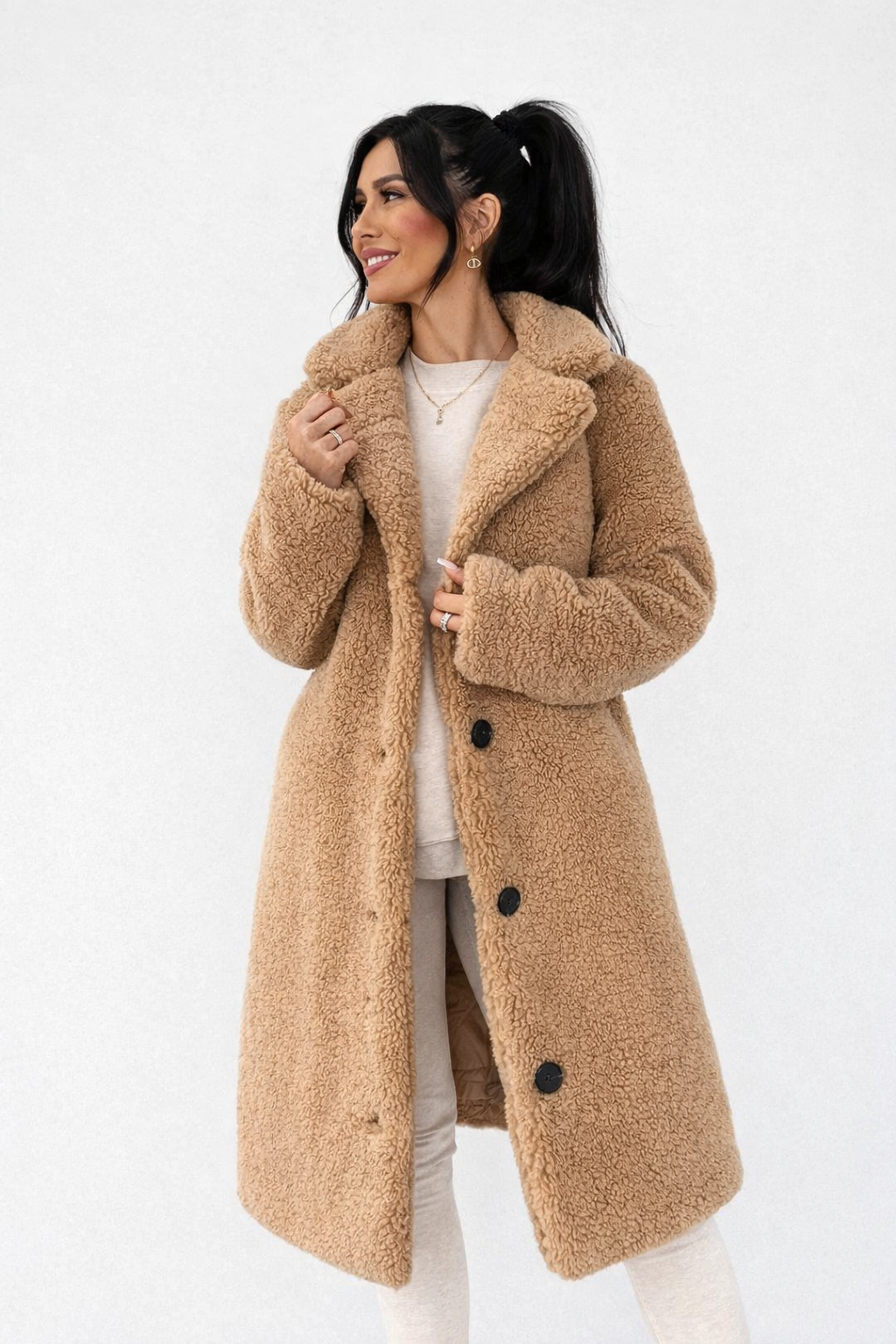 Rochella | Luxe Teddy Long Coat