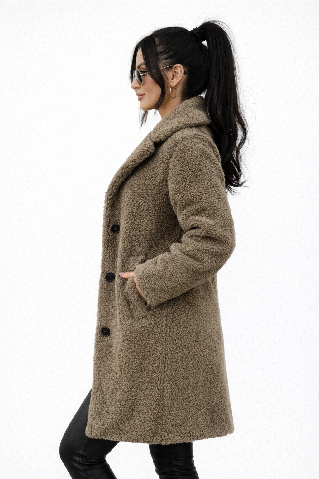Sherina | Luxe Teddy Long Coat