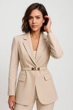 Élise | All-Season Lightweight Belted Long Blazer