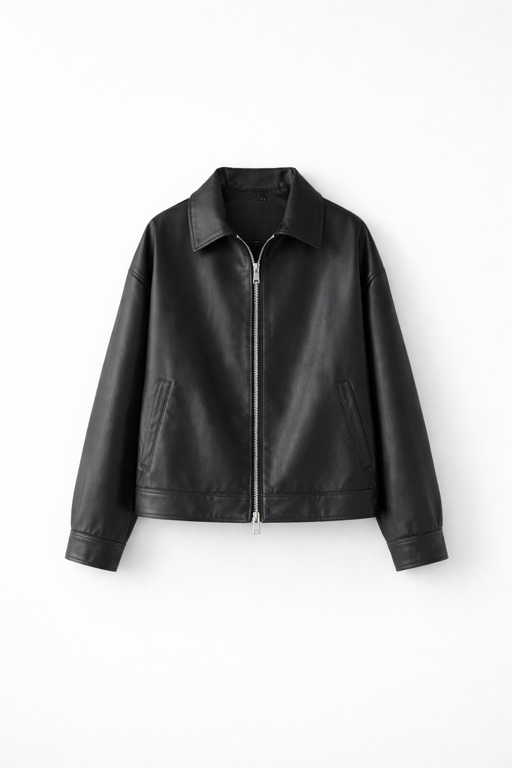 Skylar | Relaxed Leatherlook Zip Jacket
