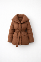 Ashanti | Sculpted Belted Puffer Jacket