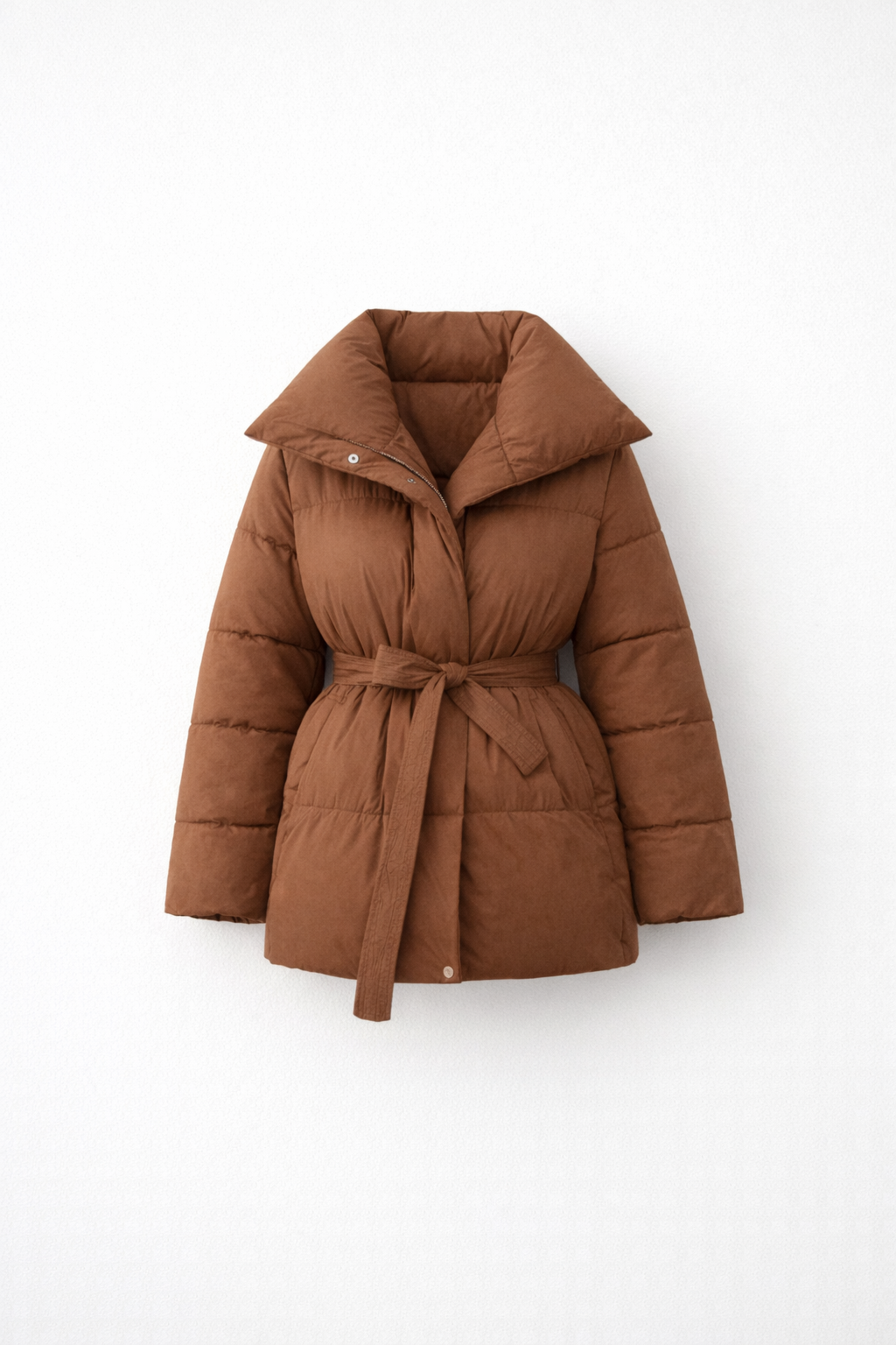 Ashanti | Sculpted Belted Puffer Jacket