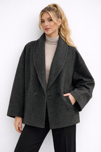 Bente | Oversized Woollook Wrap Jacket