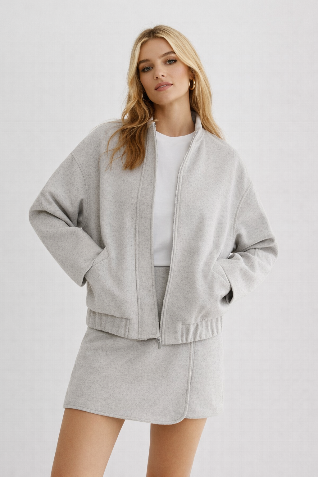 Houston | Soft Woollook Bomber Jacket