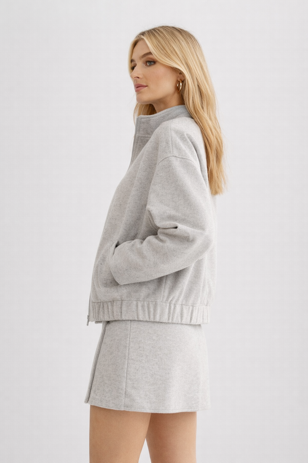 Houston | Soft Woollook Bomber Jacket