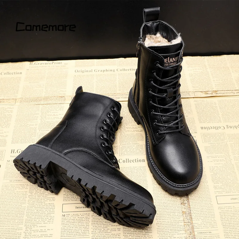 Brooklyn Harris | Fur Lined Combat Boots | Combineert robuuste stijl met ultiem wintercomfort
