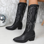 Renee | Western Cowboy Boots met Contraststiksel