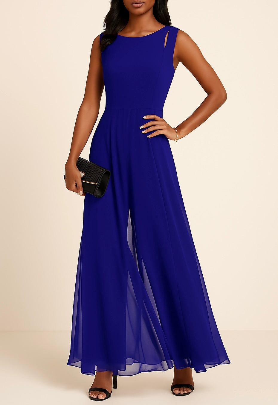 Aike | Flowing Minimal Elegance Jumpsuit