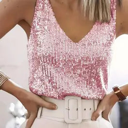 Seraphine Lumière Top | Elegante Pailletten Feest Top Dames