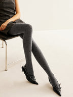 Astrid Holmström | Elegante Legging met Subtiel Hartpatroon