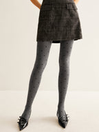 Astrid Holmström | Elegante Legging met Subtiel Hartpatroon