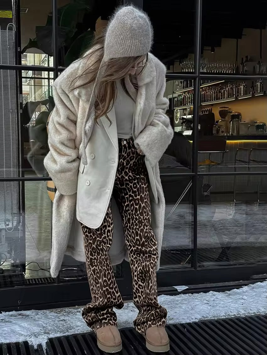 Naomi Brooks | Leopard Wide Leg Pants | Geeft elke outfit een krachtige en zelfverzekerde uitstraling