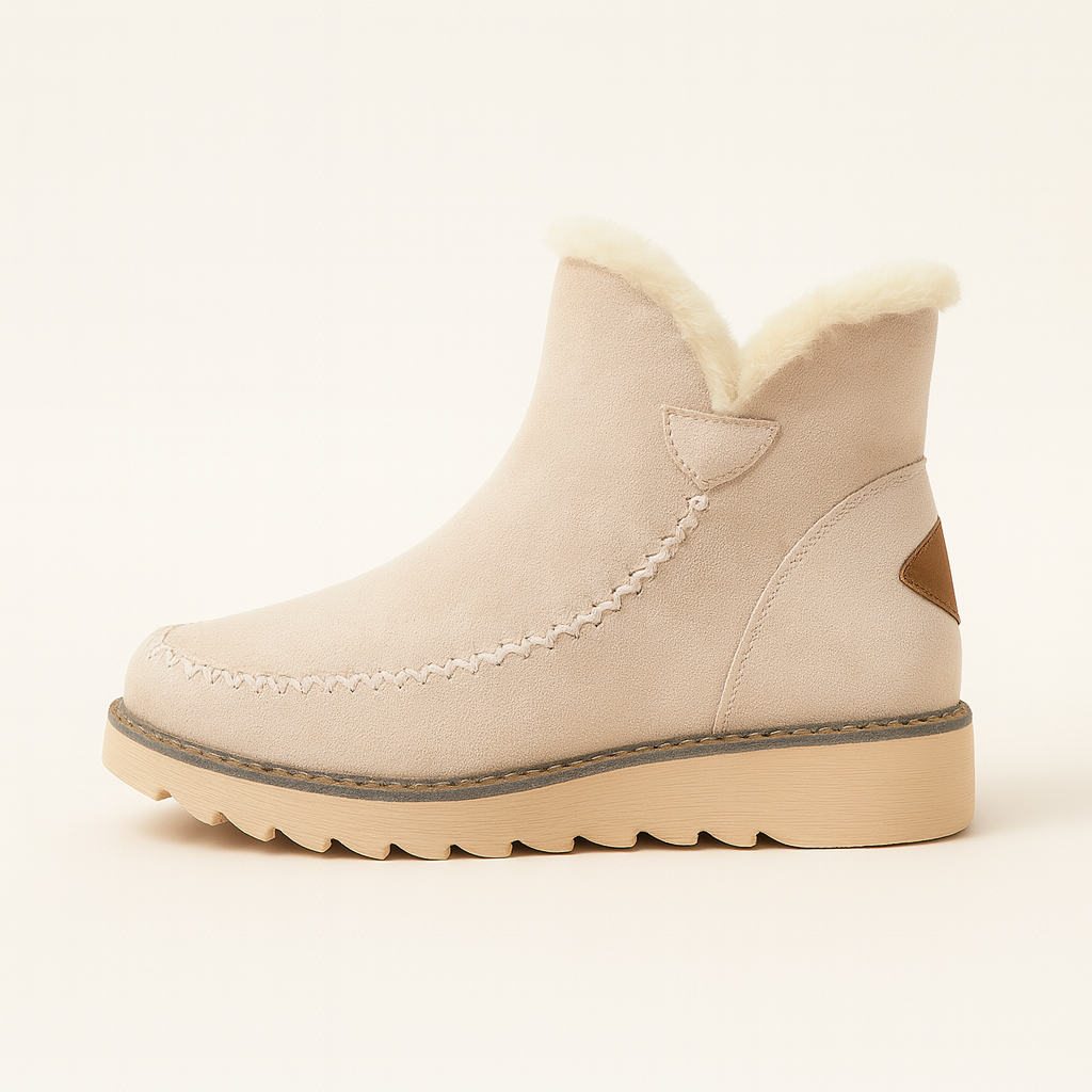 Bobbie | Warme Suède Enkellaarsjes met Comfortzool