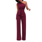 Serena Valmont | Elegante One-Shoulder Tailored Jumpsuit