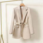 Élise | All-Season Lightweight Belted Long Blazer