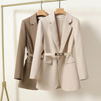 Élise | All-Season Lightweight Belted Long Blazer